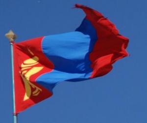 Puzzle Σημαία της Μογγολίας